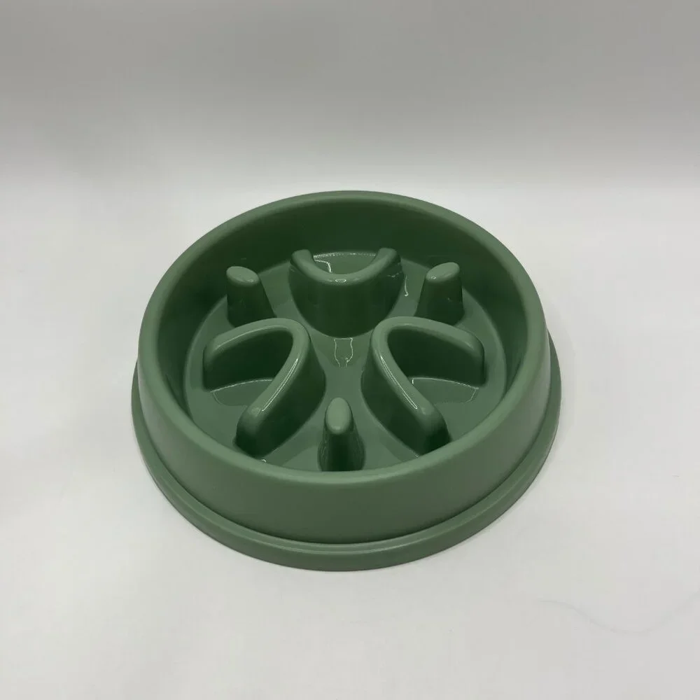 Pet Round Slow Feeder Bowl, Silicone Licking Mat, Anti-Slip & Anti-Tip